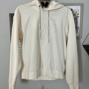 Guess hoodie with rhinestone tassels
